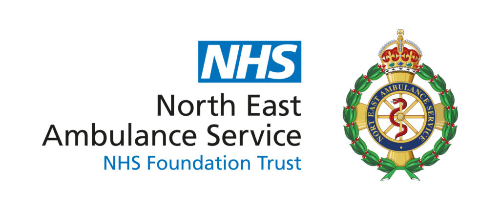 North east ambulance service nhs foundation trust logo.
